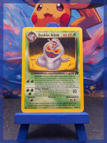 Pokémon karte dunkles arbok - karte,