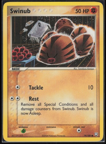 Pokemon karte swinub ex team - ex,