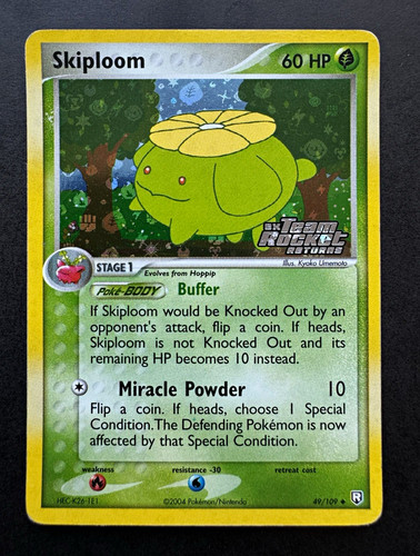 Pokémon skiploom 109 holo - pokémon,