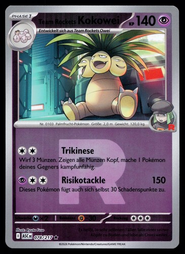 Team rockets kokowei 078 217 - kokowei, 078/217