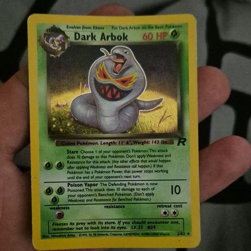 Pokémon tcg dunkles arbok - pokémon,