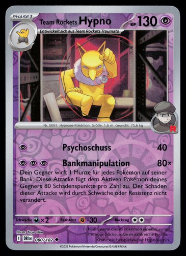 Team rockets hypno 080 - team, 080/182