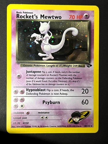 Rocket mewtwo rare holo - mewtwo, 14