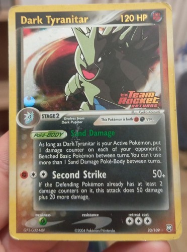Dark tyranitar 109 - 20/109, team